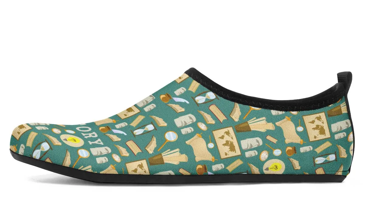 History Buff Aqua Barefoot Shoes
