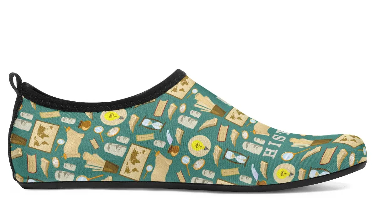 History Buff Aqua Barefoot Shoes
