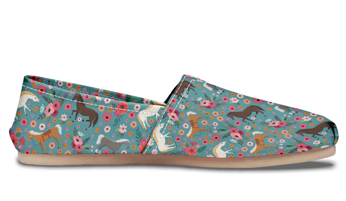 Horse Flower Casual Shoes
