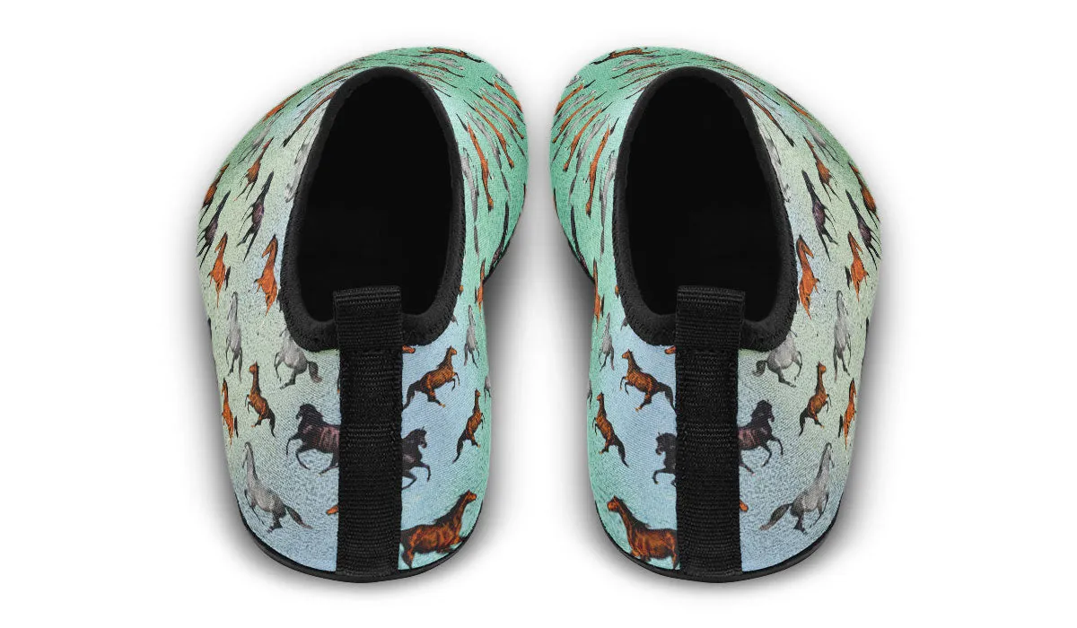 Horse Lovers Aqua Barefoot Shoes