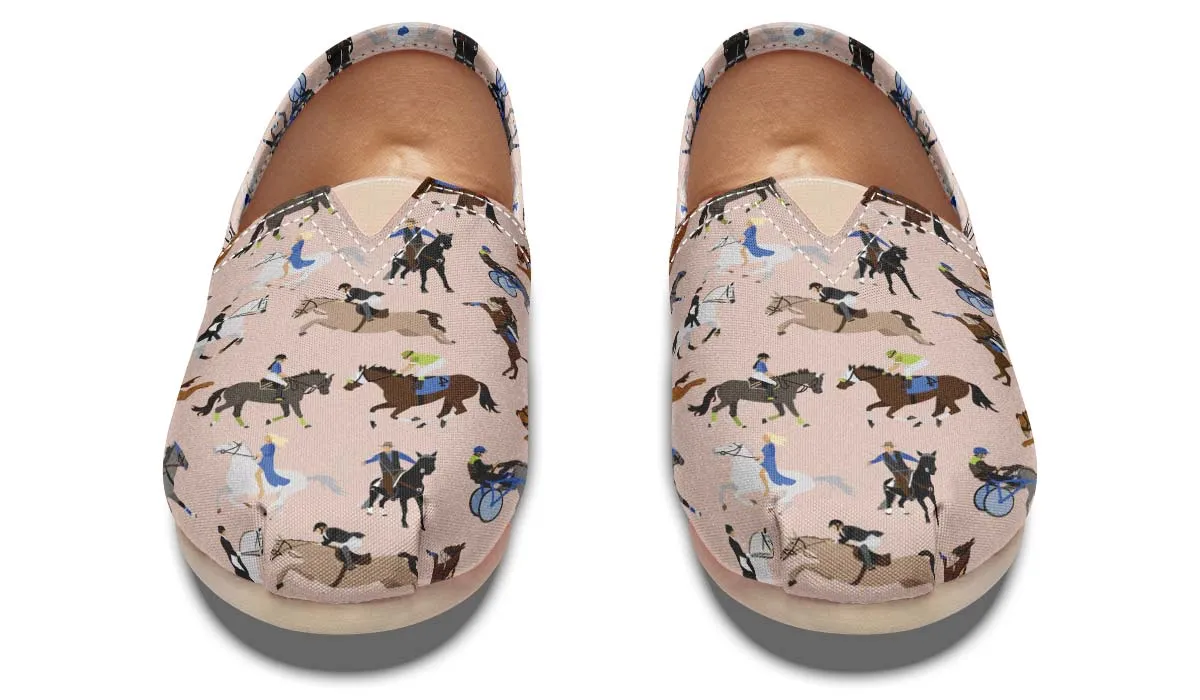 Horse Riding Pattern Casual Shoes