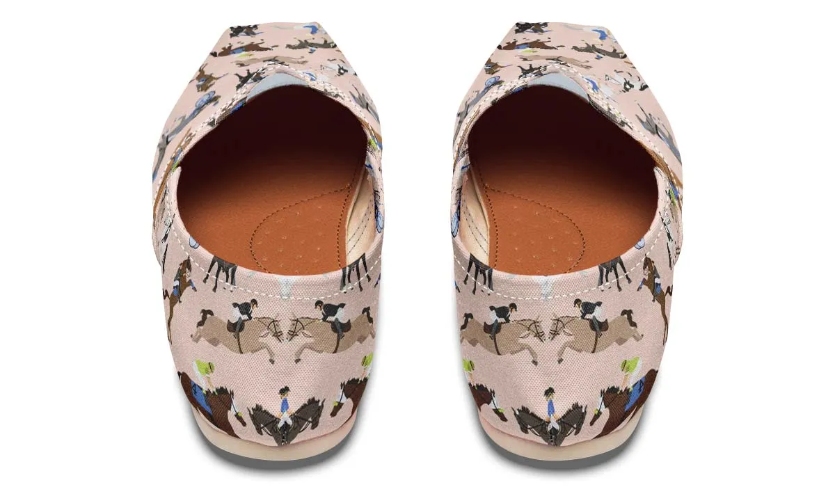 Horse Riding Pattern Casual Shoes