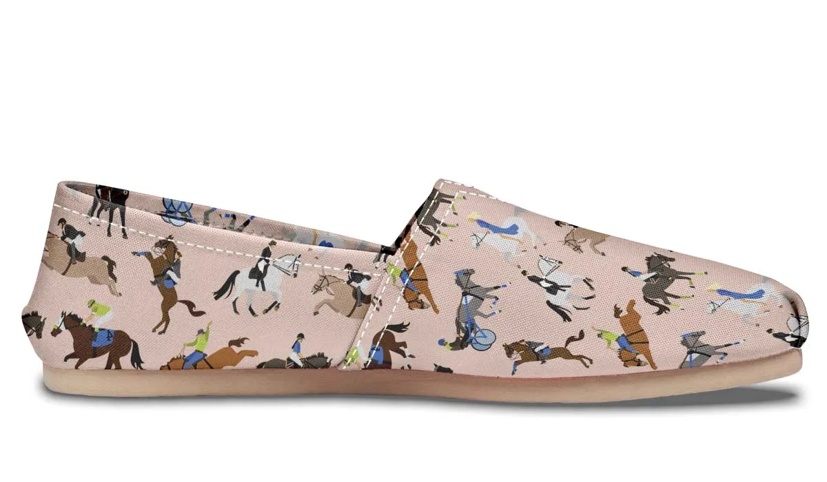 Horse Riding Pattern Casual Shoes