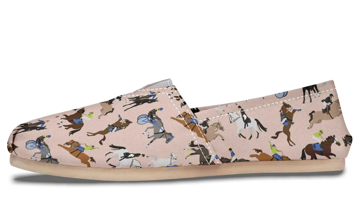Horse Riding Pattern Casual Shoes