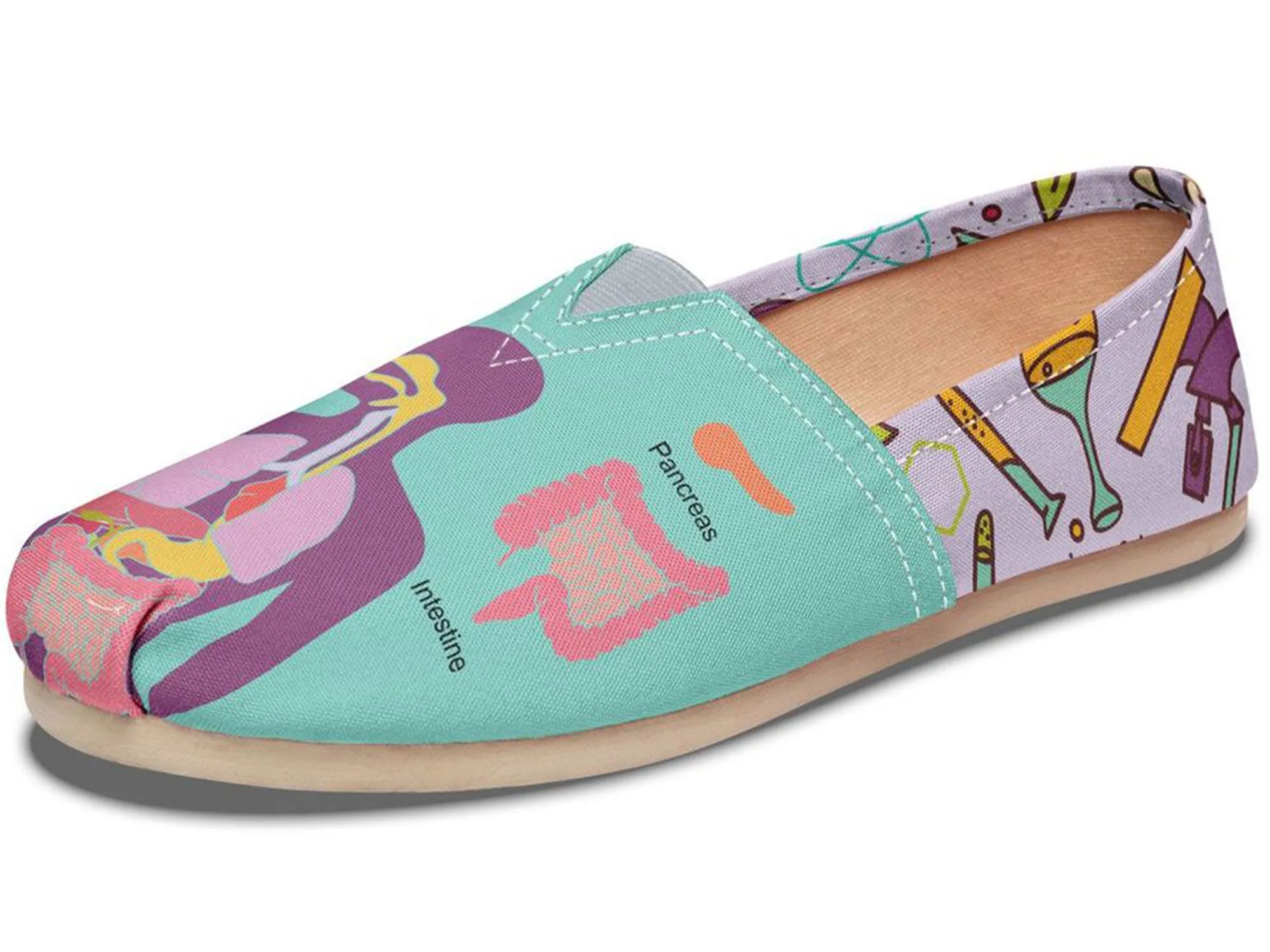 Human Organs Casual Shoes