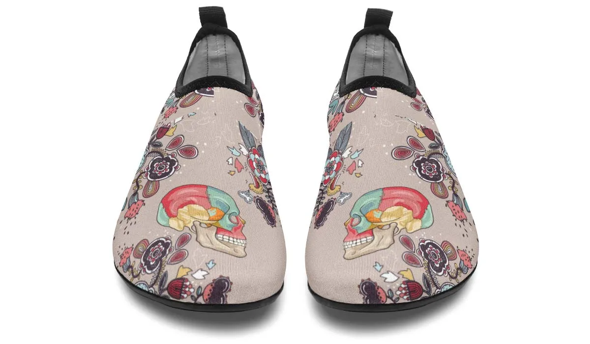 Human Skull Diagram Aqua Barefoot Shoes