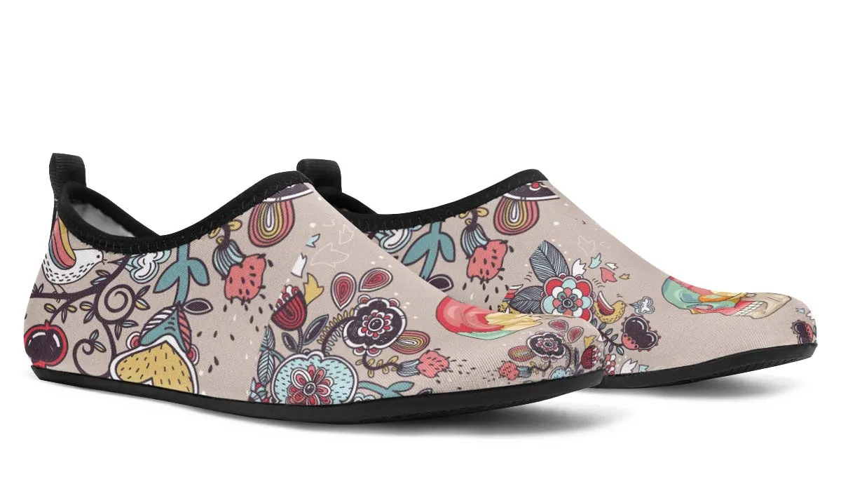 Human Skull Diagram Aqua Barefoot Shoes