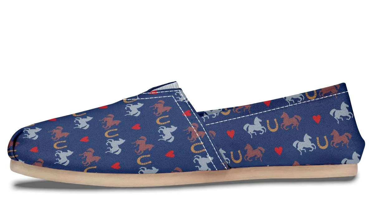 I Love Horse Racing Casual Shoes