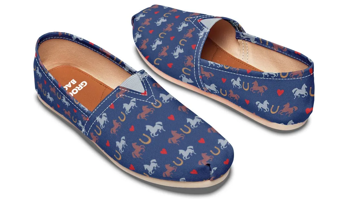 I Love Horse Racing Casual Shoes