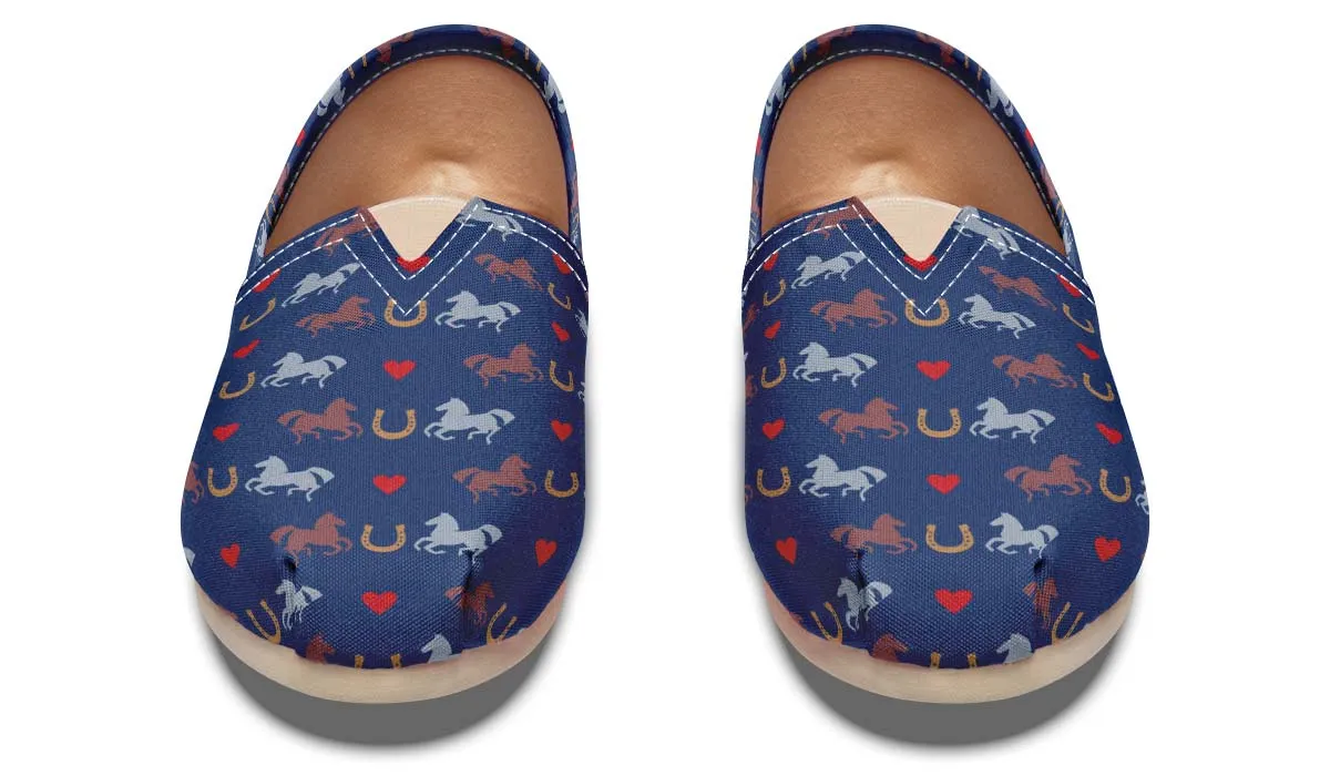 I Love Horse Racing Casual Shoes
