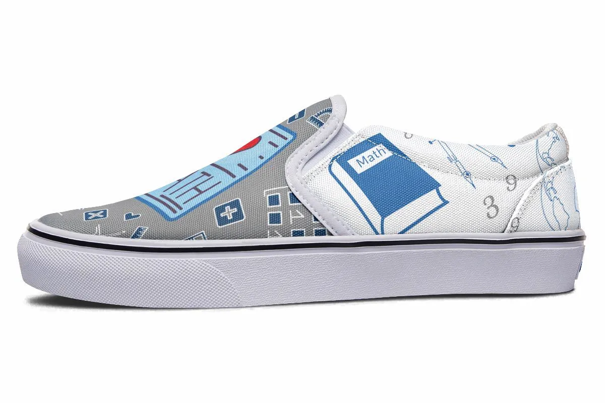 I Love Math Slip-On Shoes