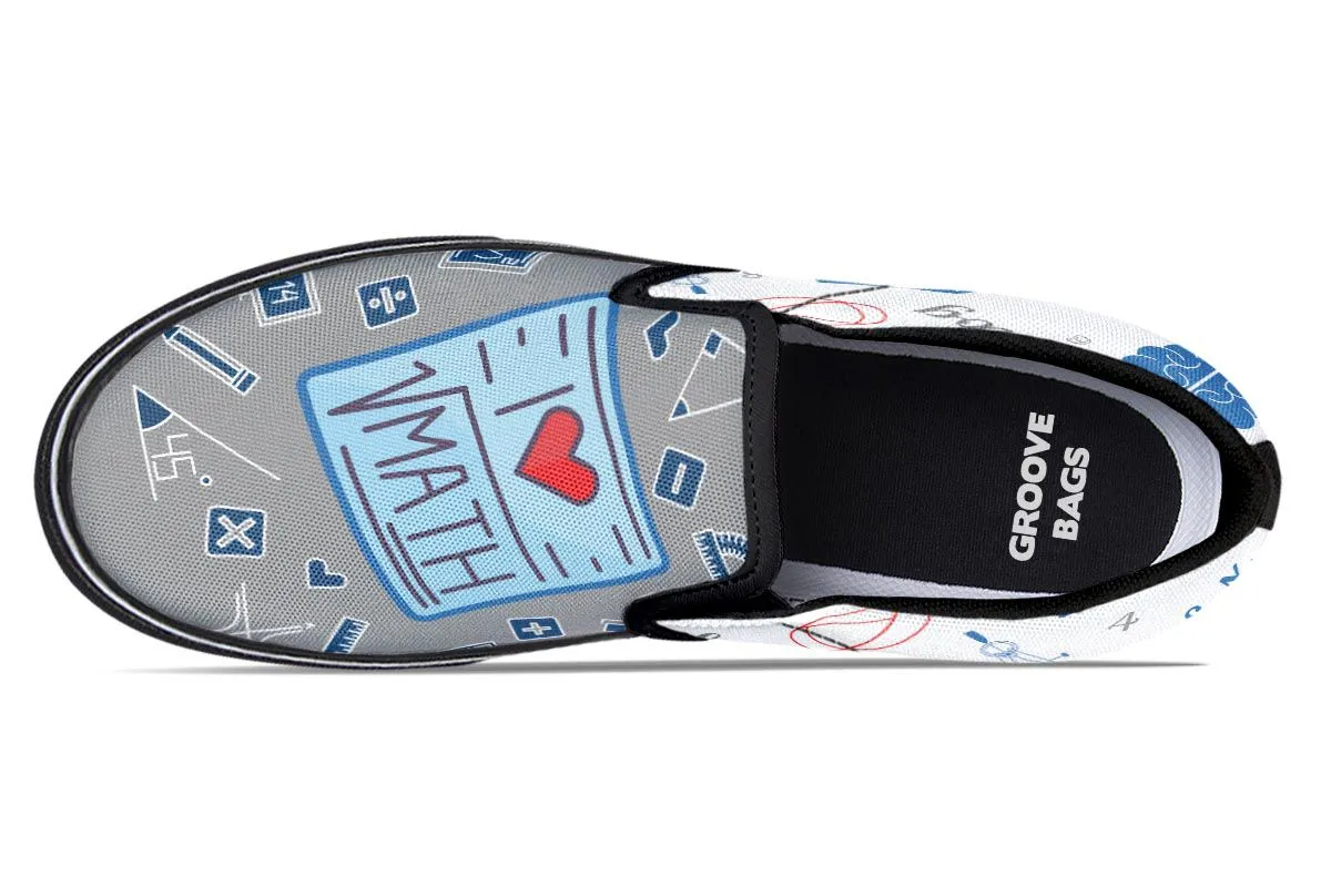 I Love Math Slip-On Shoes