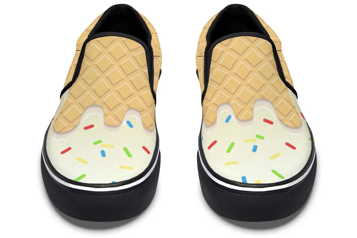 Ice Cream Cone Slip-On Shoes
