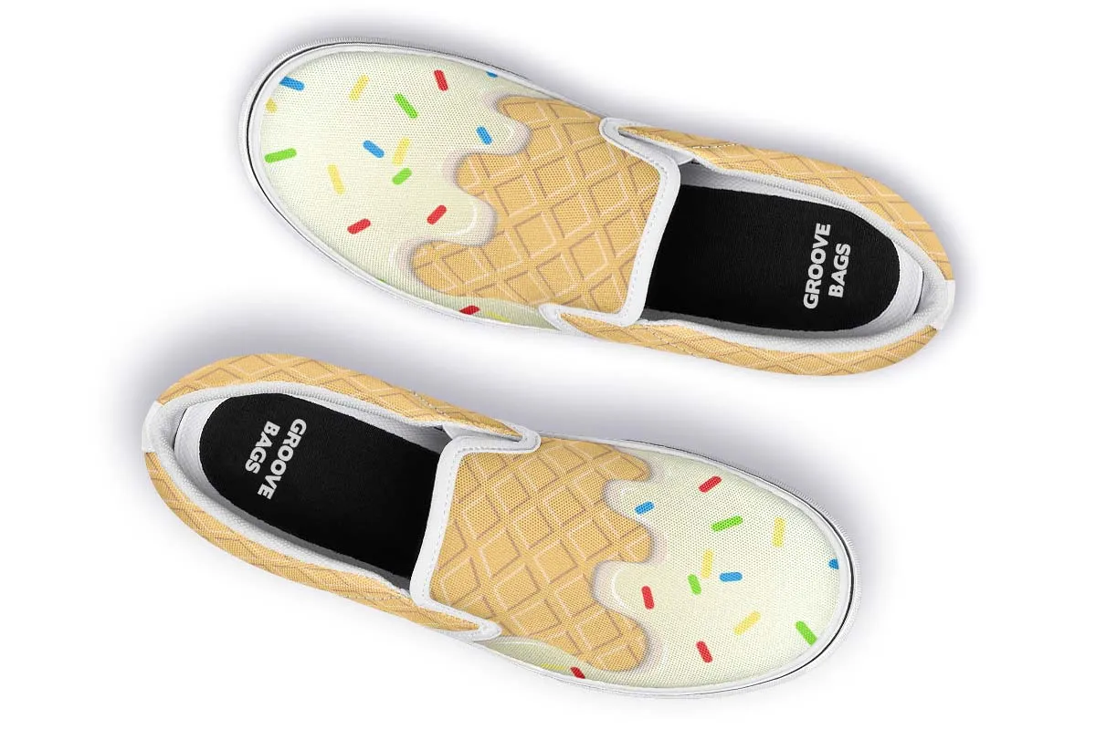 Ice Cream Cone Slip-On Shoes
