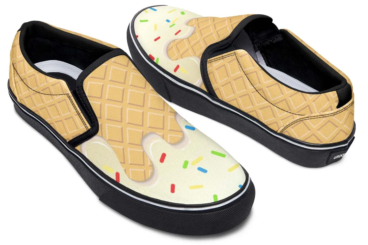 Ice Cream Cone Slip-On Shoes