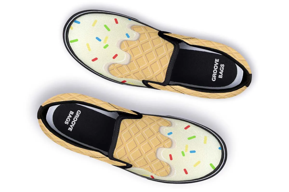 Ice Cream Cone Slip-On Shoes