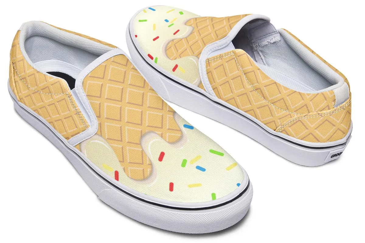 Ice Cream Cone Slip-On Shoes