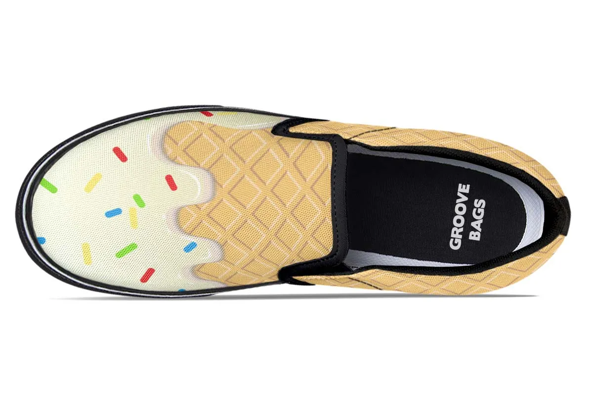 Ice Cream Cone Slip-On Shoes