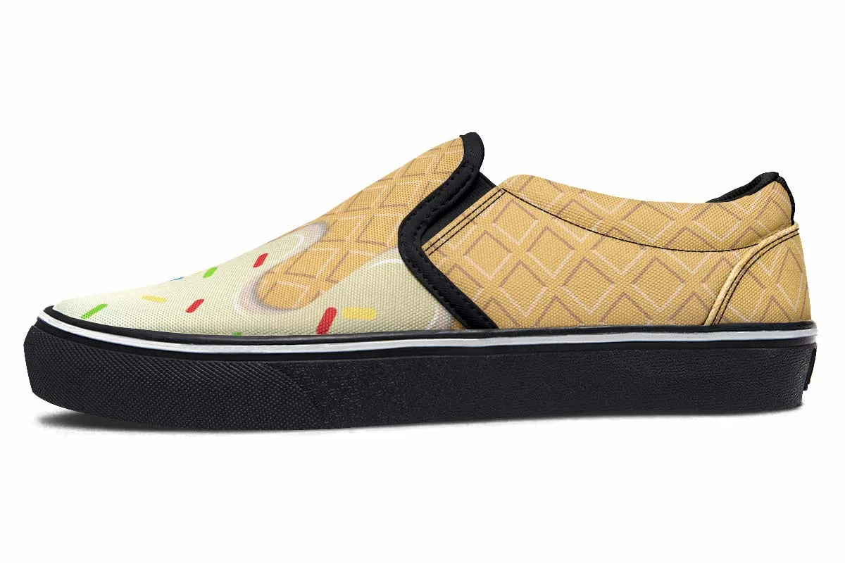 Ice Cream Cone Slip-On Shoes