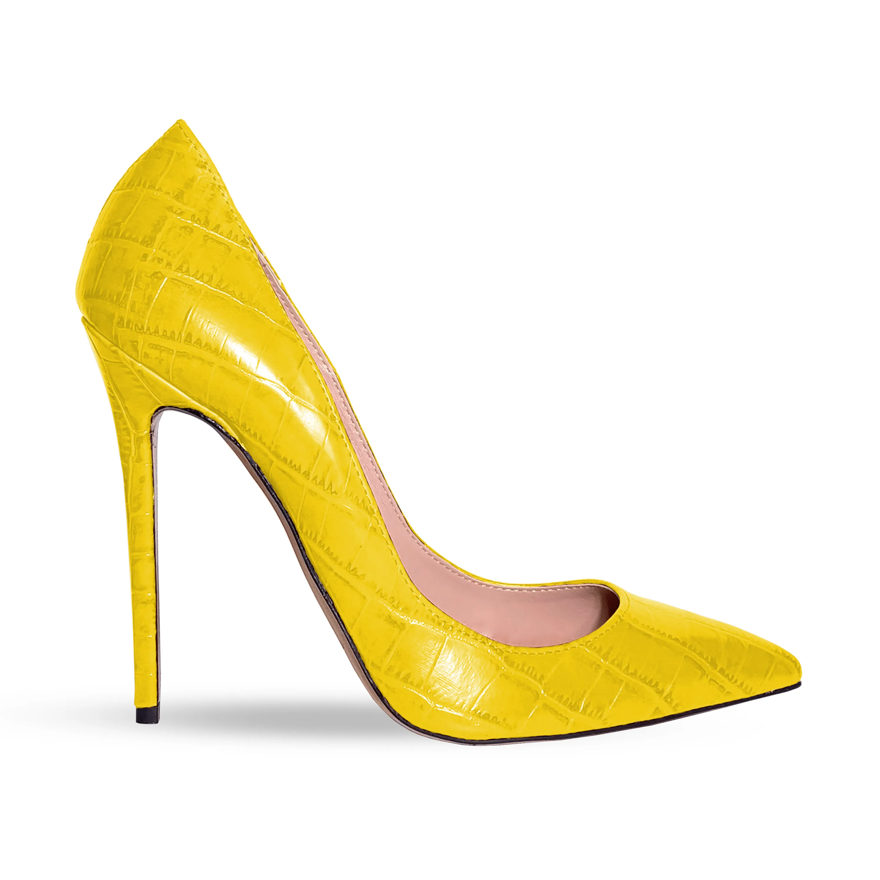 ILIANA YELLOW CROCODILE PRINT