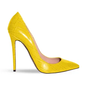 ILIANA YELLOW CROCODILE PRINT