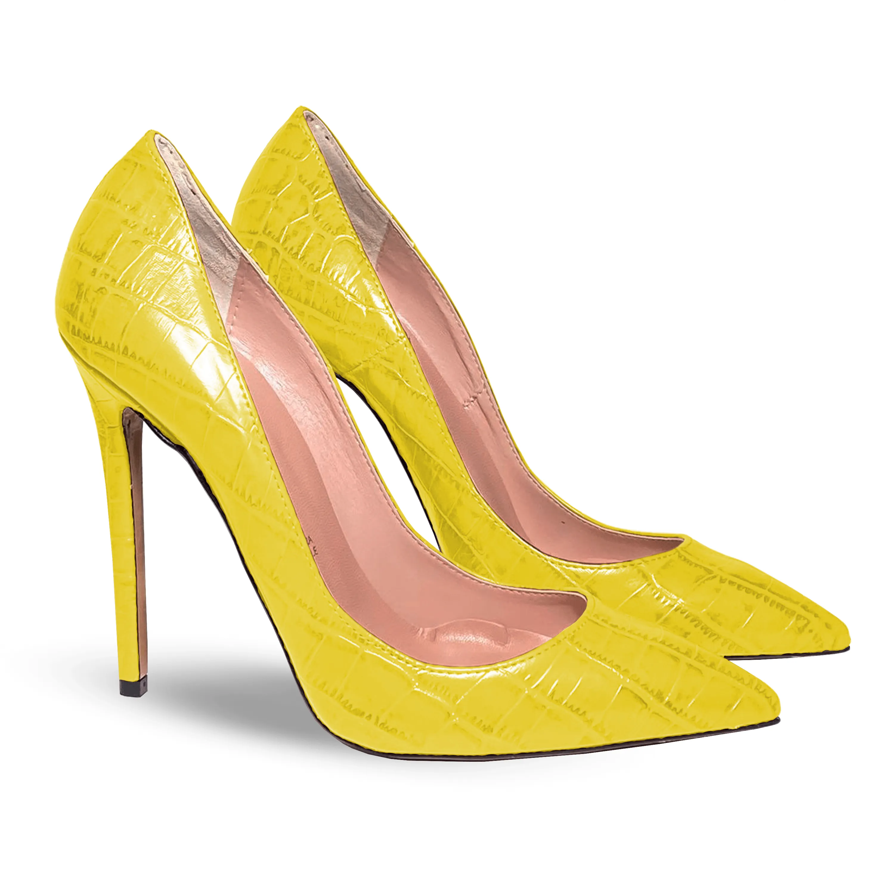 ILIANA YELLOW CROCODILE PRINT