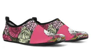 Illustrated Bichon Frise Aqua Barefoot Shoes