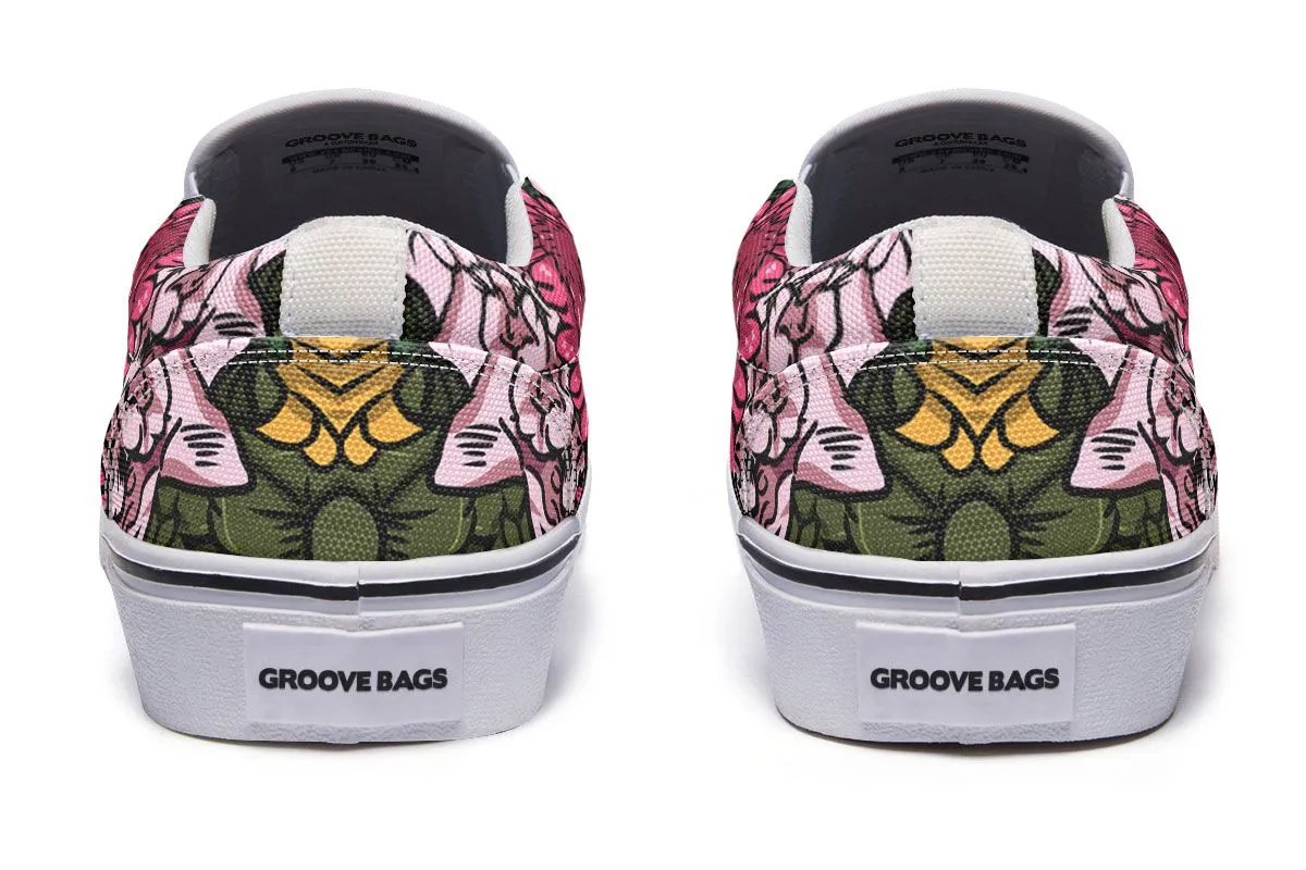 Illustrated Bichon Frise Slip-On Shoes