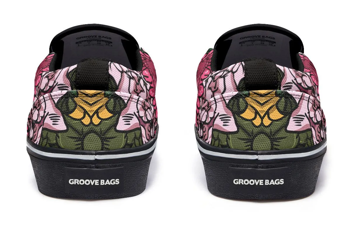 Illustrated Bichon Frise Slip-On Shoes