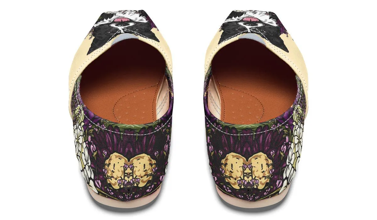 Illustrated Border Collie Casual Shoes