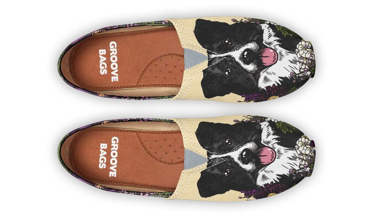 Illustrated Border Collie Casual Shoes
