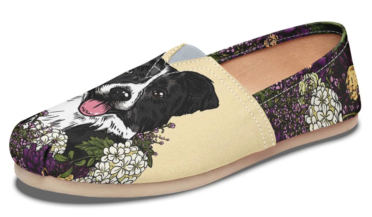 Illustrated Border Collie Casual Shoes