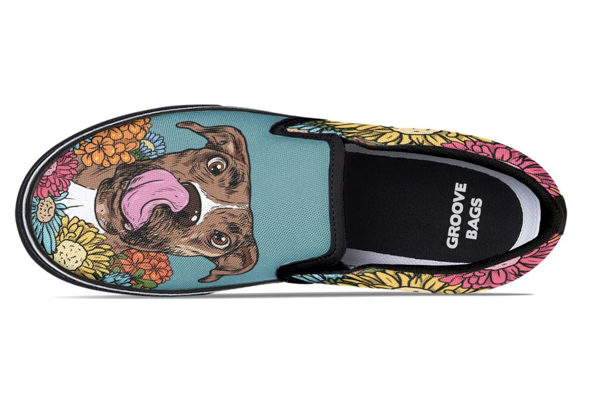 Illustrated Boxer Slip-On Shoes