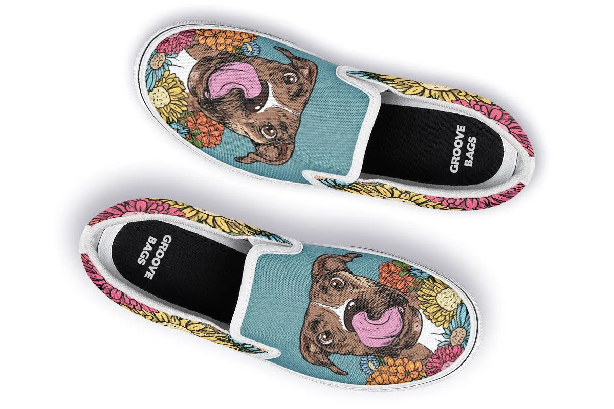 Illustrated Boxer Slip-On Shoes
