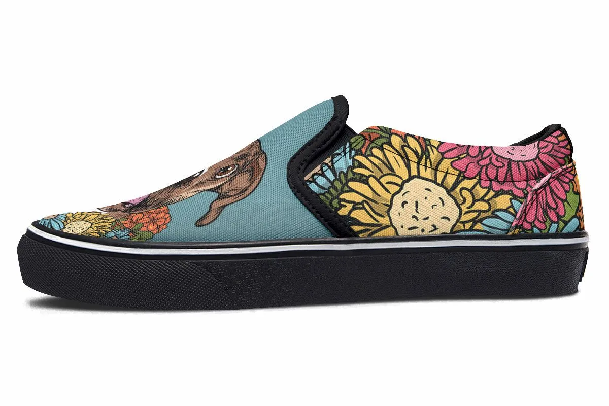 Illustrated Boxer Slip-On Shoes
