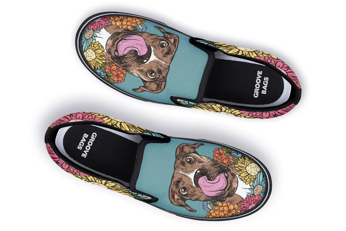 Illustrated Boxer Slip-On Shoes