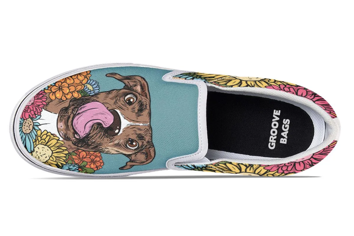Illustrated Boxer Slip-On Shoes