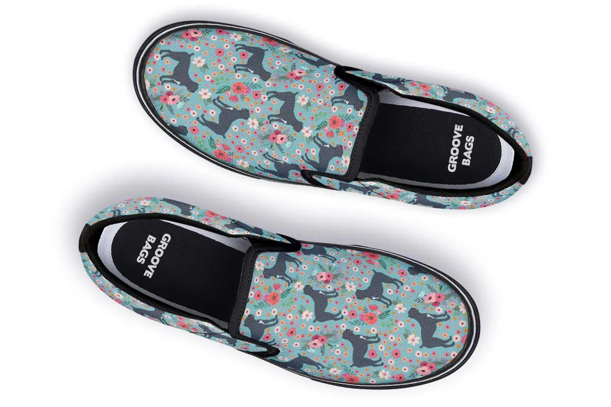 Illustrated Cane Corso Slip-On Shoes