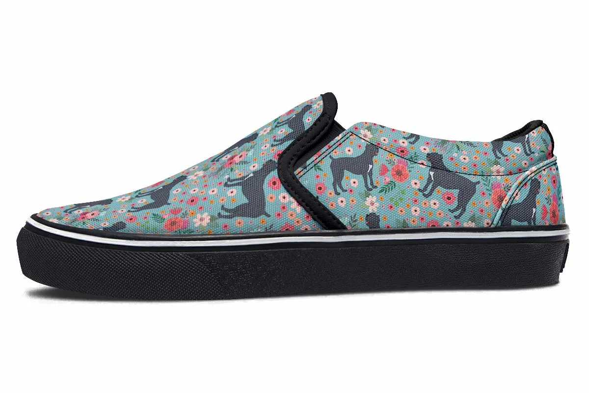 Illustrated Cane Corso Slip-On Shoes