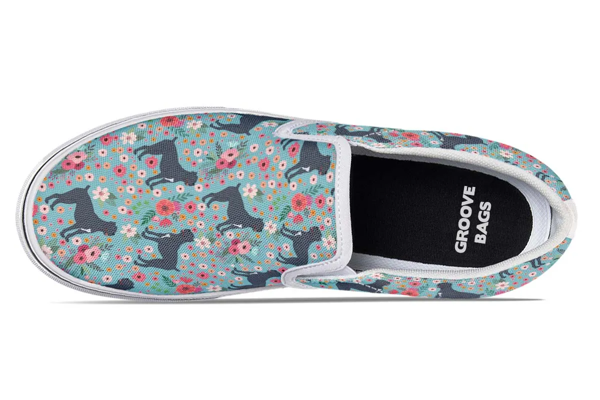 Illustrated Cane Corso Slip-On Shoes