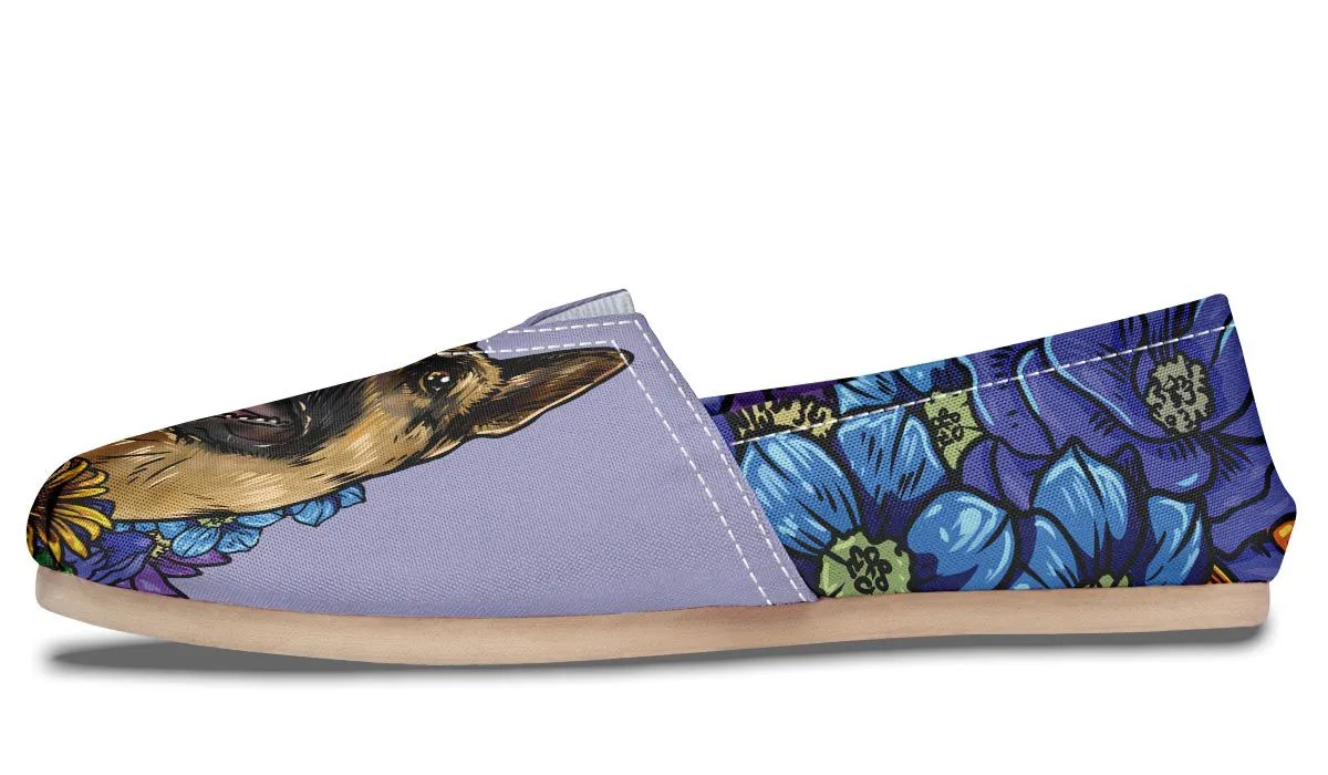 Illustrated German Shepherd Casual Shoes