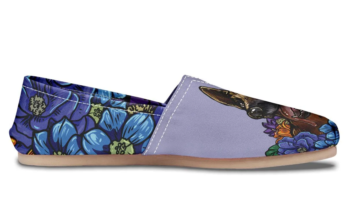 Illustrated German Shepherd Casual Shoes