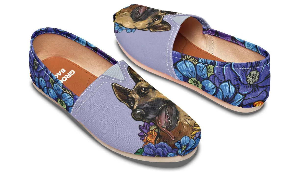 Illustrated German Shepherd Casual Shoes