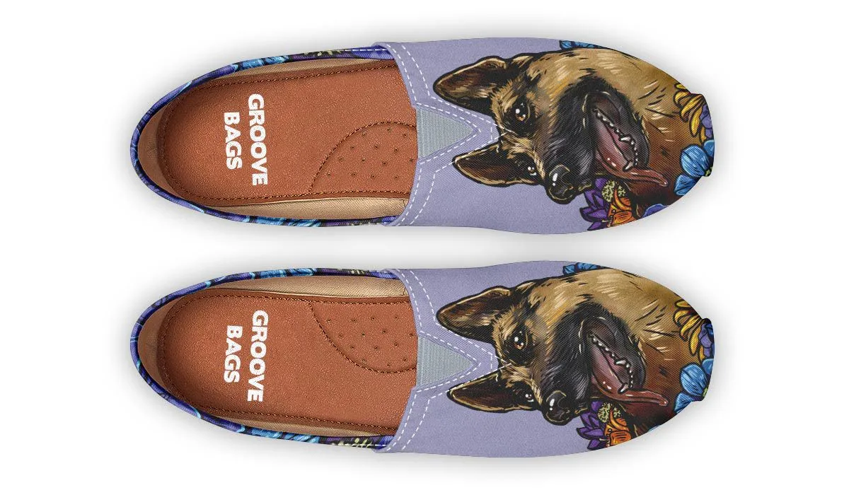Illustrated German Shepherd Casual Shoes