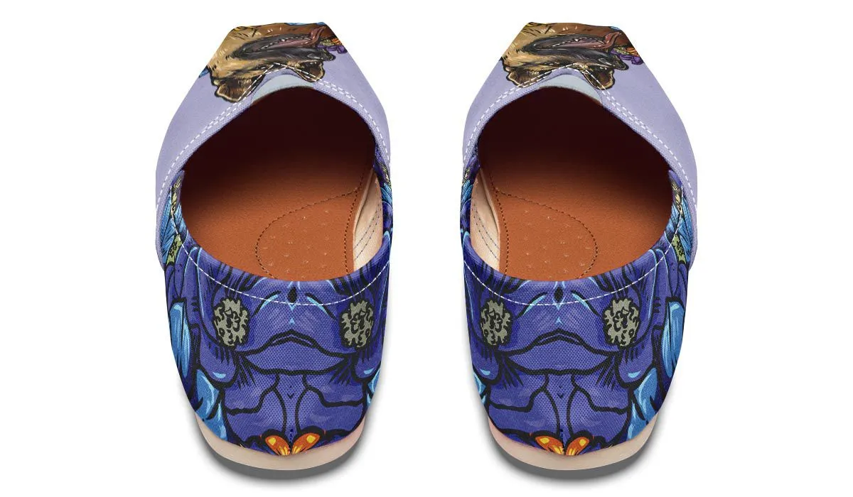 Illustrated German Shepherd Casual Shoes