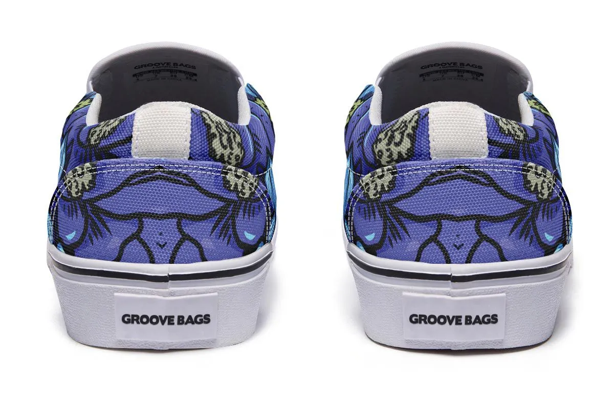 Illustrated German Shepherd Slip-On Shoes