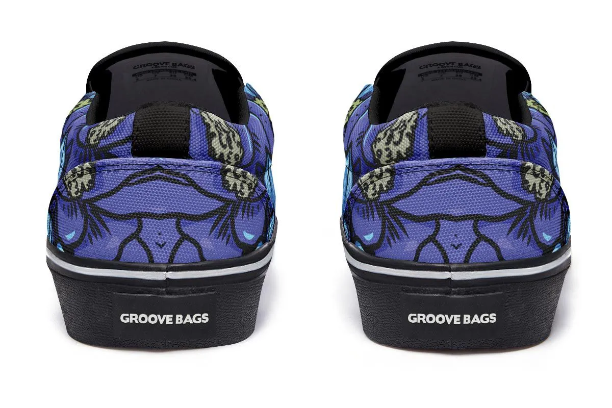 Illustrated German Shepherd Slip-On Shoes