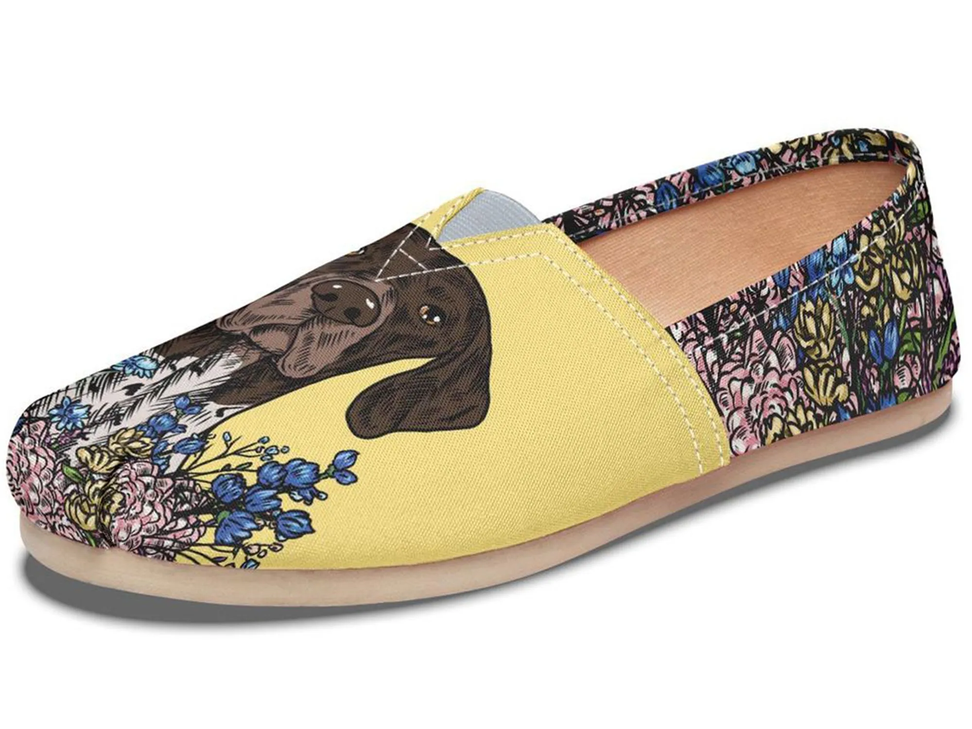 Illustrated German Shorthaired Pointer Casual Shoes