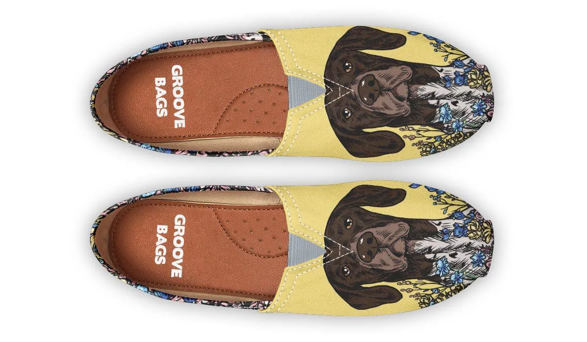 Illustrated German Shorthaired Pointer Casual Shoes