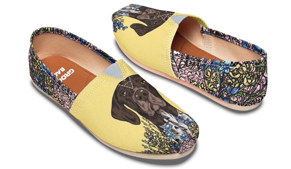 Illustrated German Shorthaired Pointer Casual Shoes